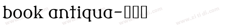 book antiqua字体转换